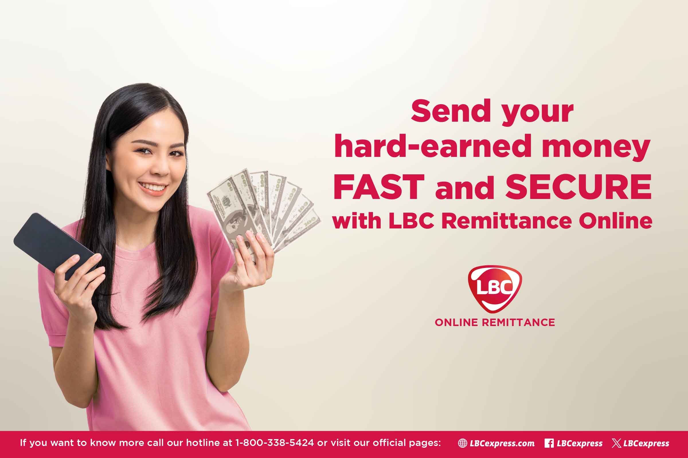 Send your hard-earned money FAST and SECURE with LBC Remittance Online